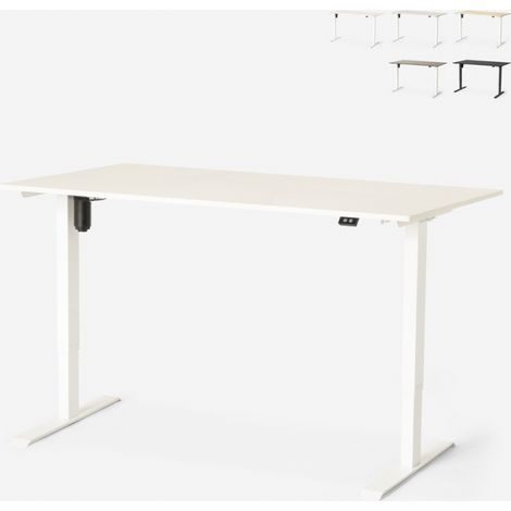 Scrivania regolabile in altezza elettrica per ufficio e studio design Standwalk 160x80 - Bianco