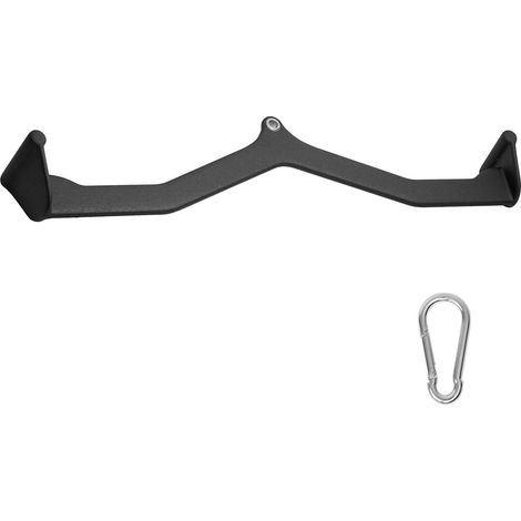 Accessoire de tirage vertical pour machine à câble, barre en V pour rameur, poignée caoutchoutée pour biceps et triceps, entraînement du dos à domicile. (1/5)