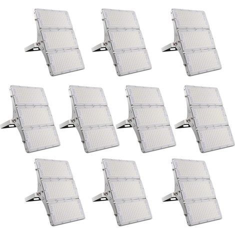 Projecteur Extérieur 300W 30000LM 6500K Blanc Froid - Lampe LED de Sécurité Imperméable IP65 - Idéal pour Jardin, Garage, Couloir, Terrasse (1/5)