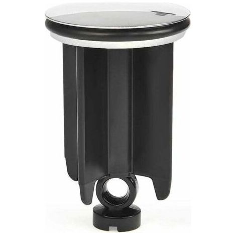 Ersandy Basin Drain ⌀ 40mm Height Adjustable for Bathroom, Universal Aluminum Alloy Sink Stopper - Black (1/4)