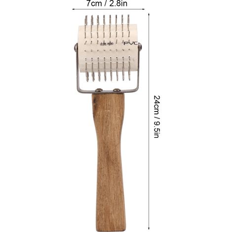 Extracteur de Propolis avec Rouleau Type Acier Inoxydable et Manche Bois, 24 cm - Pour Apiculture et Collecte de Miel (1/5)