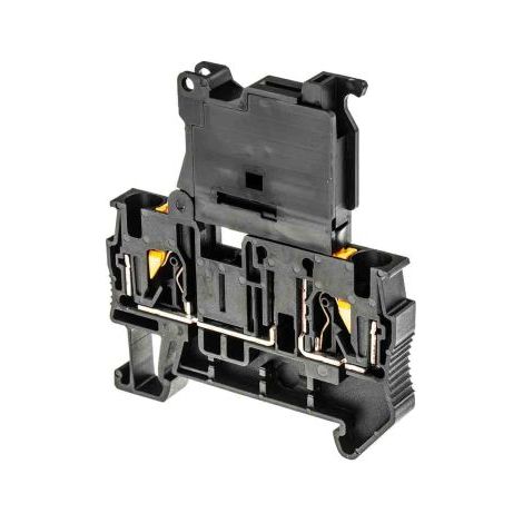 Bloc de jonction rail DIN à fusible Phoenix Contact PT 4-HESILA 250 (5X20), 0.2 6mm², Enfichable, Noir ( Prix pour 1 )