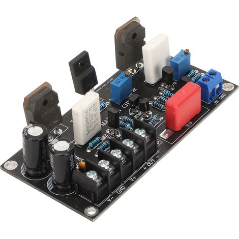 Carte d'amplificateur de puissance 30 W à gain élevé, module d'amplificateur FET de niveau audiophile pour transformateur de commande de haut-parleur (1/5)