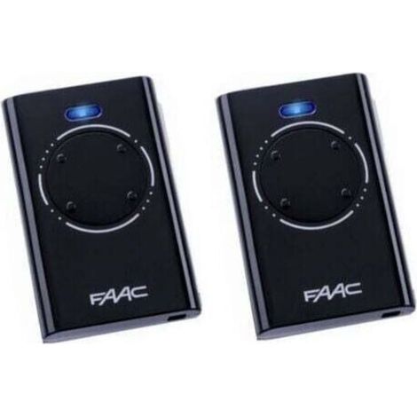 Neptune – Pack de 2 télécommandes 4 canaux 868 Mhz – Code tournant – Alimentation 3V avec piles CR2032 – Compatible motorisations FAAC
