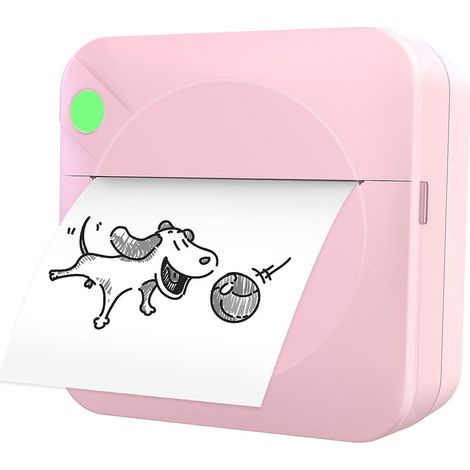 Mini-Taschenfotodrucker, tragbarer Thermodrucker, 203 dpi, kabellose Bluetooth-Verbindung für Fotos (1/5)