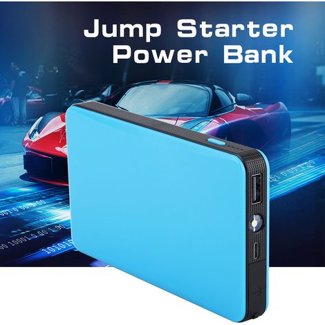 Batterie portable 12V pour démarrage moteur voiture, chargeur de batterie et power bank, bleu, compatible essence 3.0L (1/5)