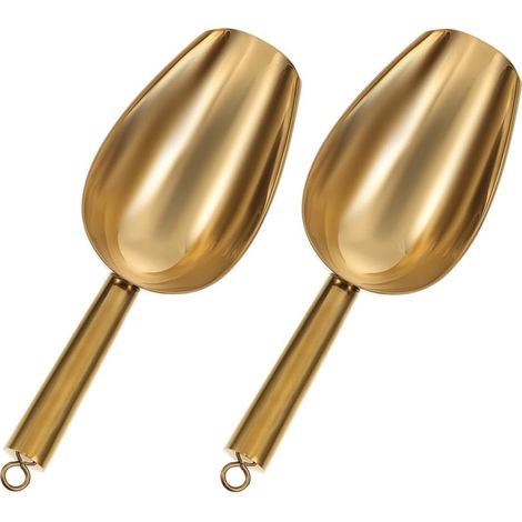 Cuillère à Glace Boule Acier Inoxydable Dorée 2 Pièces Multifonctions (1/5)