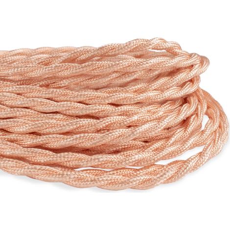 Câble électrique tressé en tissu effet soie Golden (1/5)