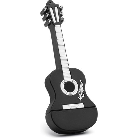 Clé USB 64 Go, Clef USB 2.0 Clé à Molette Flash Drive Stockage Disque Mémoire Stick Forme de Guitare pour Le Stockage et la Sauvegarde (1/4)
