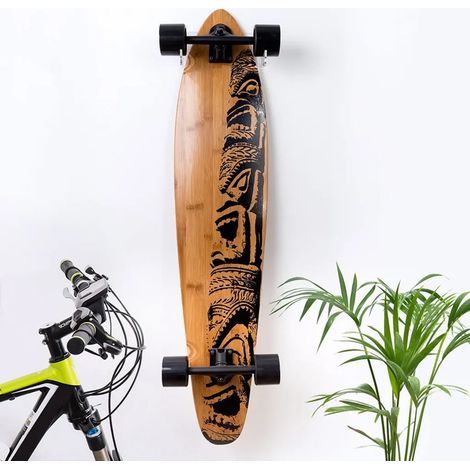 Juego de soporte para patinetas reutilizable y duradero, gran capacidad de carga, soporte de pared para patinetas de una sola casa.