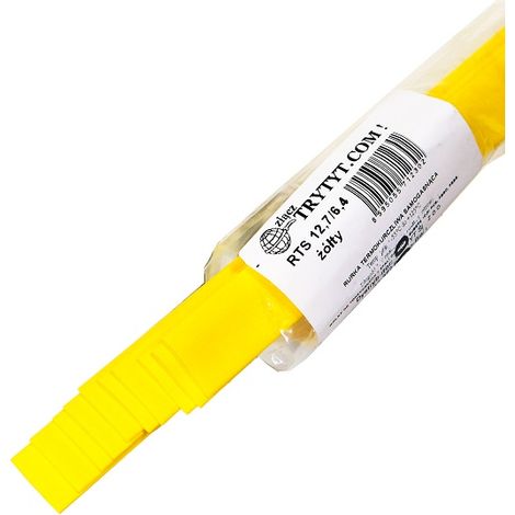 10x tubo termorretráctil amarillo RTS 12.7/6.4 (1/2)