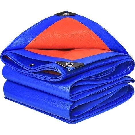 Bâche imperméable, bâche de Jardin avec œillets en Aluminium, bâche tissée bâche de Protection bâche de Bateau bâche pour Bois(2m5m) (1/5)