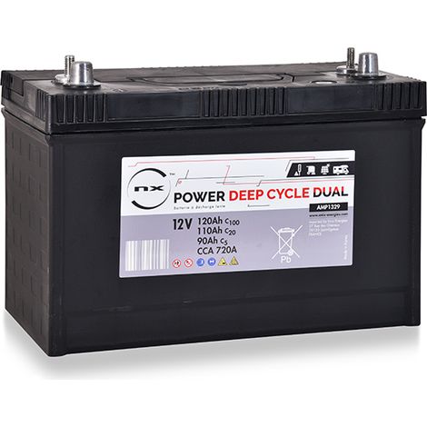 NX - Batterie traction NX Power Deep Cycle DUAL 12V 110Ah