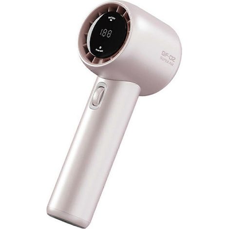 À main petit ventilateur 100 wind vitesses réglable haute vitesse portable à turbofan USB rechargeable mini rose (1/5)