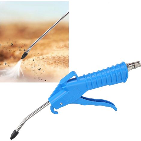 Souffleur de poussière pneumatique avec entrée d'air 1/4 PT, pistolet de dépoussiérage pour outils pneumatiques (1/5)