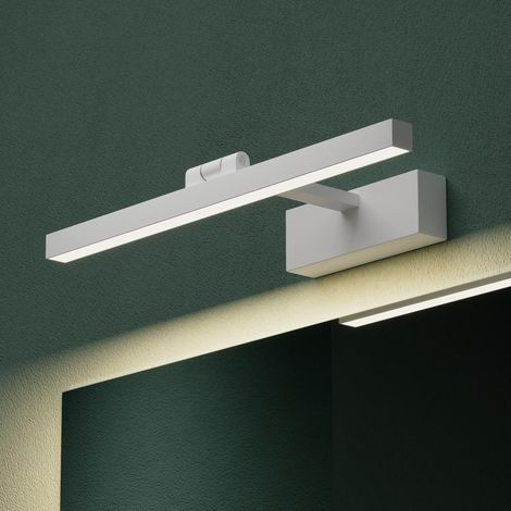 Mai & Mai Spiegelleuchte 40cm LED Badlampe Spiegellampe, 4000K Badezimmer Lampe 180° Drehbar Sandweiß 9W Strahlenschön (1/5)