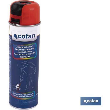 Marcatura di costruzione fluorescente. Rosso 500ml