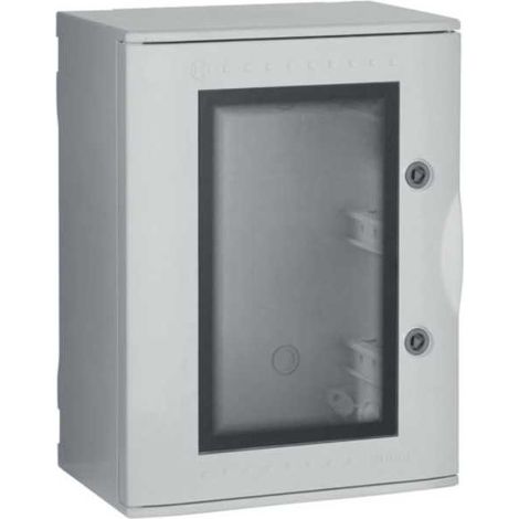 Quadro VTR 02 OBLO' In Vetroresina Porta Trasparente IP66 36 Moduli B04622