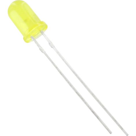 TRU COMPONENTS LED bedrahtet  Gelb Rund 5 mm 275 mcd 50 ° 20 mA