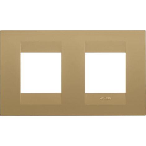 PLAQUE GEO 2+2P H OR GEWISS GW16423VO