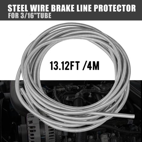 4 mètres de protection de conduite de frein en acier inoxydable pour tubes de 3/16 (1/5)