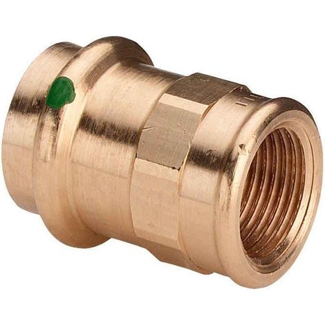 Raccord droit à sertir cuivre V - F3/4 x ø15 mm