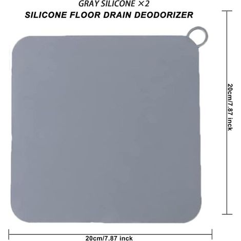 2 Bouchons de vidange de Sol en Silicone Anti-Odeur, Bouchon de vidange en Gel de silice, Couvercle désodorisant Anti-Odeur, désodorisation des (1/3)
