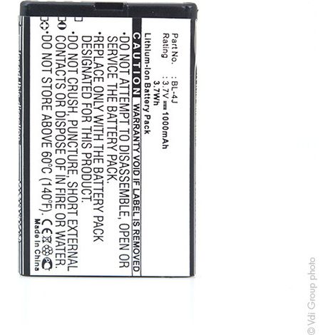 NX - Batterie téléphone, smartphone, GSM pour Nokia 3.7V 1000mAh - BL-4J (1/4)