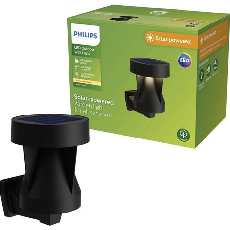 Philips LED Avery 929004658901 Lampada solare da parete per esterno con rilevatore di movimento LED (monocolore) 1.8 W (1/5)