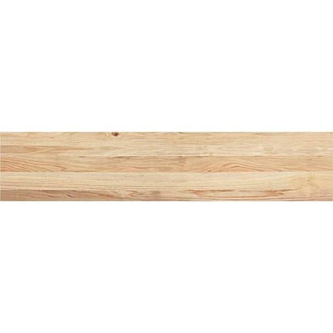 Marches d'escalier 2 pcs，Tapis d'escalier non traité bois de chêne massif CFW829983 (1/5)