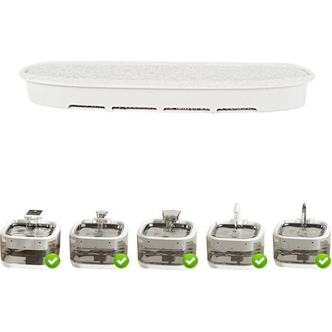 Ersatzfilter für Trinkbrunnen für Haustiere – 12er-Pack – kompatibel mit FT999 Spenderfiltern – ultraleise Ersatzfilter für Trinkbrunnen für Haustiere (1/5)