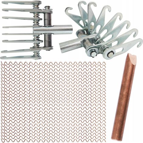 Alambre corrugado 25 piezas 320 mm - 8 ganchos de garra 3 mm, electrodo de alambre corrugado 10 mm (1/5)