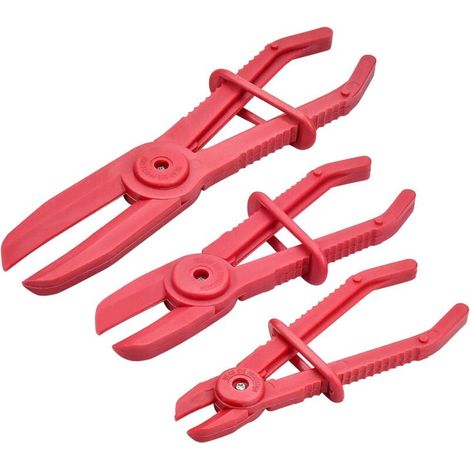 3pcs Pinces à Durite, Pinces de Tuyau Ligne, Pince à Sertir pour Tuyau de Nylon, Outil de Serrage pour Tuyaux Flexibles, Freins, Conduites de Carburant, Chauffages, Radiateurs (1/5)