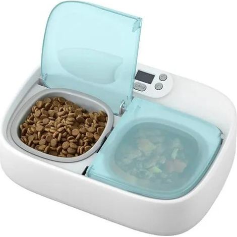 Eton Petoneer Two-Meal Feeder blanc 355 ml compartiments (1/3)