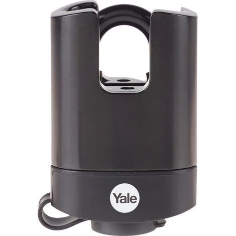 YALE Lucchetto di alta sicurezza resistente agli agenti atmosferici Y221B/52/125/1 corpo 50mm, arco protetto in acciaio indurtio, 3 chiavi