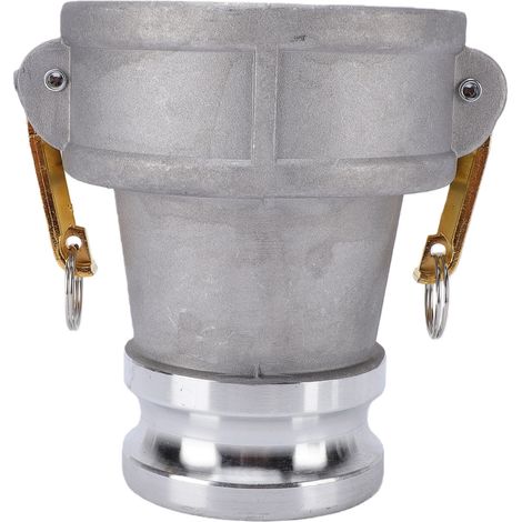 Raccord de tuyau en aluminium type DA, réducteur à came et rainure, filetage femelle 4 pouces, filetage mâle 3 pouces (1/5)