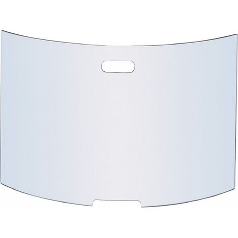 Gewölbte Funkenschutzscheibe aus gehärtetem Glas Funkenschutzglas Kaminschutzgitter