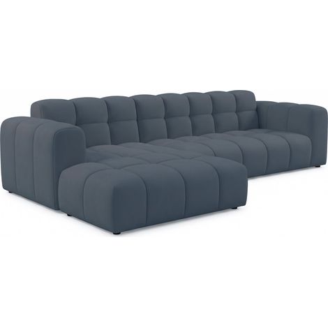 Selsey Boloon - Ecksofa L-Form, 3-Sitzer, links, Samt Hellblau, 300 cm (1/4)