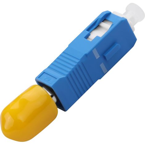 1 Adaptateur Fibre Optique SC Mâle ST Femelle, Connecteur Hybride Monomode SM 9/125μm, Coupleur UPC pour Réseau FTTH LAN