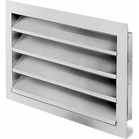 Helios WSG 50/30 Grille de protection contre les intempéries rectangulaire aluminium anodisé, 00111 (1/2)