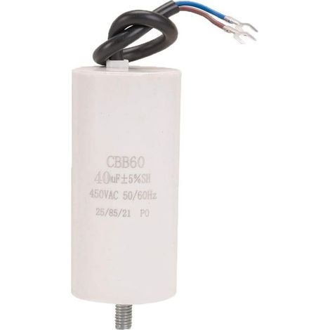 40UF CBB60 AC450V 50 / 60Hz CBB60 Compresseur d'air Machine à Laver condensateur Condensateur de Machine à Laver 450V Pompe à (1/5)