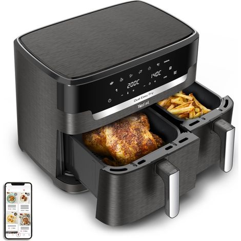 Friteuse - Tefal - EY942HE0 - 11L - 2 paniers indépendants - Air Pulse Technology