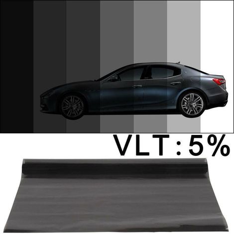 XJYMCOM Window Tint Film (50cm x 3m) Heat-Insulation Sun Protection Film Glare and Privacy Film (Limo Black 5) Tinting Film Roll For Car,Van And Vehicles (1/5)