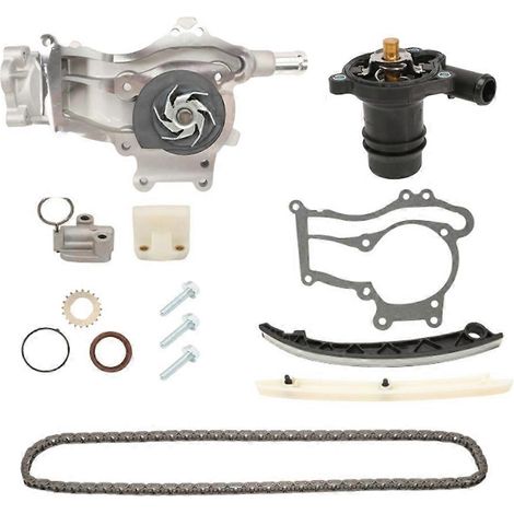 Kit de tendeur d'arbre à cames avec pompe à eau compatible avec les moteurs 1.4L L4 de 2011 à 2015 TS0981 052-4010 TCS46201 JV5088 (1/5)