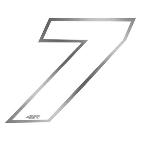 Numeri Gara Anodizzati 65 x 85 mm - Colore: BIANCO - Numeri: 7