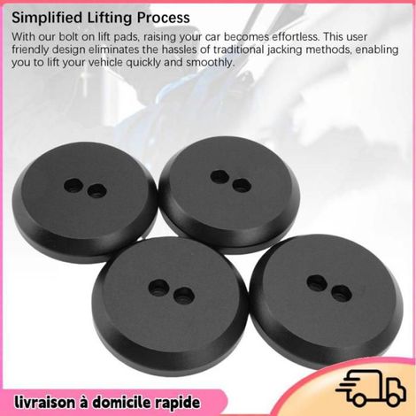 Adaptateur Jack Pad - Alliage D'aluminium Anodisé - Pour Levage Véhicule Compatible Modèles 1997-2021 - 4 Pièces (1/5)