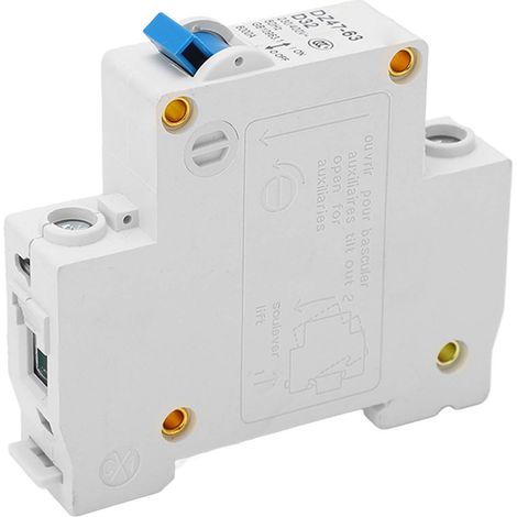 Disjoncteur miniature sur rail DIN, unipolaire, 230 V/400 V, 32 A, pouvoir de coupure 6000 A (1/5)