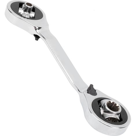 Clés à douille universelles 8 en 1 multifonctions hexagonales avec tête rotative à 360° 614 mm (1/5)