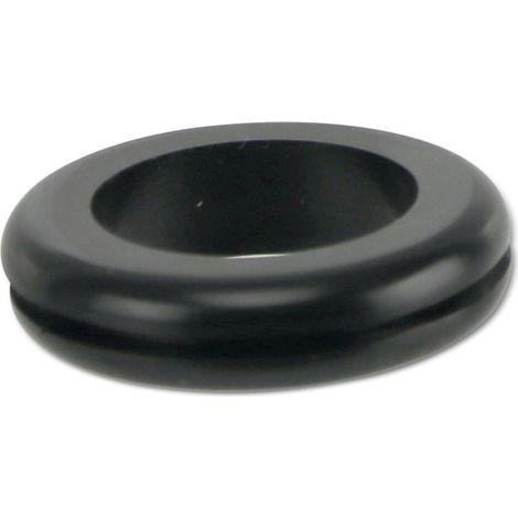 KSS Passe-câble PVC souple, noir, Épaisseur de plaque 1,5, Diamètre du trou 18,9, ouvert, 1 pièce (1/2)