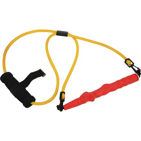 Aides à l'entraînement de golf : bande de tension pour le swing, ceinture de correction de position, sangle de jambe d'entraînement (jaune) (1/5)
